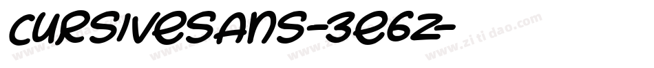 CursiveSans-3e6z字体转换