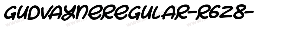 GudvayneRegular-r6z8字体转换
