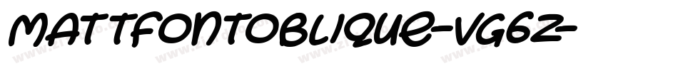 MattfontOblique-VG6z字体转换