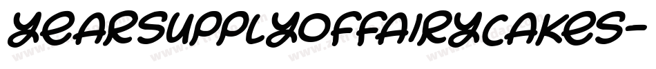 YEARSUPPLYOFFAIRYCAKES字体转换