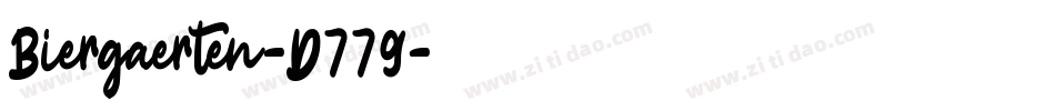 Biergaerten-D779字体转换
