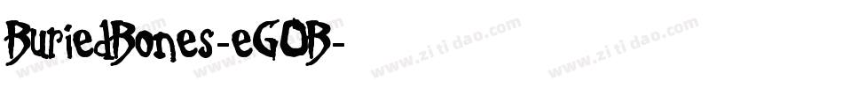 BuriedBones-eGOB字体转换