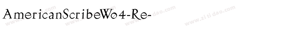 AmericanScribeW04-Re字体转换