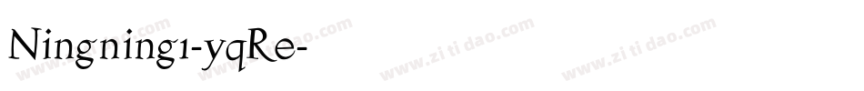 Ningning1-yqRe字体转换