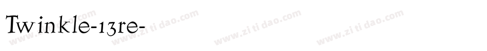 Twinkle-13re字体转换
