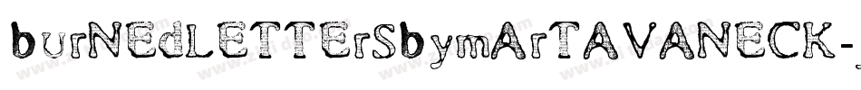 BurnedLettersByMartaVanEck-j7M9字体转换 BurnedLettersByMartaVanEck-j7M9字体转换