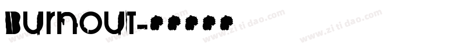 Burnout字体转换