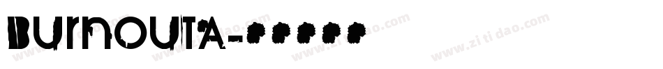 BurnoutA字体转换