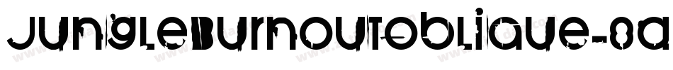 JungleBurnoutOblique-8arn字体转换