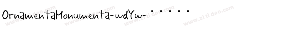 OrnamentaMonumenta-wdYw字体转换