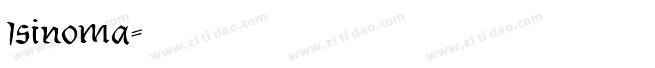 1sinoma字体转换