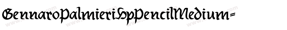 GennaroPalmieriHpPencilMedium-lE2w字体转换
