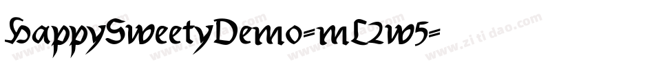 HappySweetyDemo-mL2w5字体转换 HappySweetyDemo-mL2w5字体转换