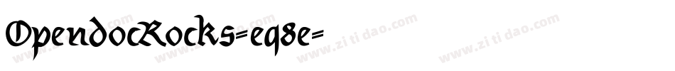 OpendocRocks-eq8e字体转换