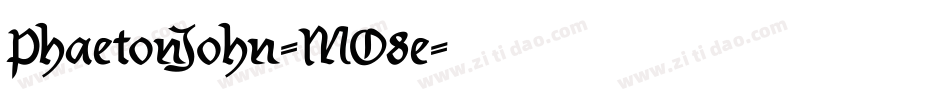 PhaetonJohn-MO8e字体转换