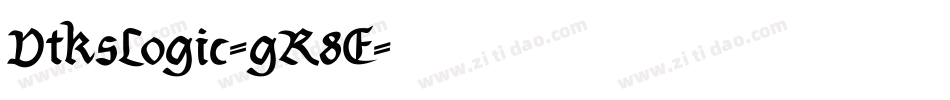 VtksLogic-gR8E字体转换 VtksLogic-gR8E字体转换
