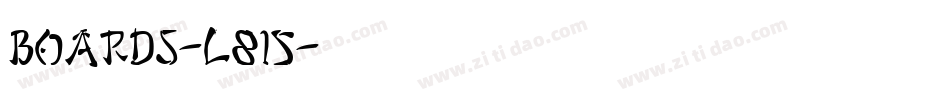 Boards-l815字体转换