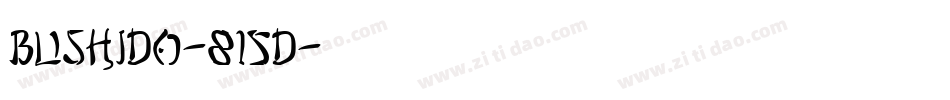 Bushido-815D字体转换