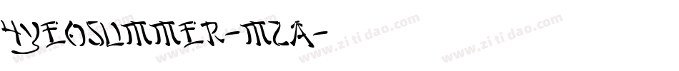 4Yeosummer-m2a字体转换