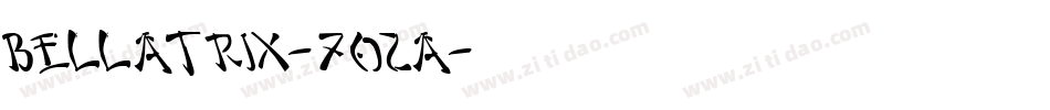 Bellatrix-7o2A字体转换