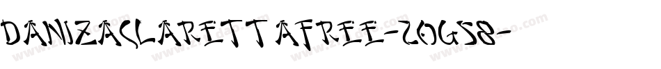 Danizaclarettafree-2Og58字体转换