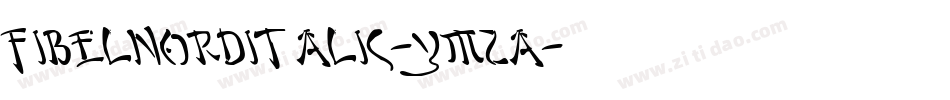 FibelNordItalic-YM2a字体转换