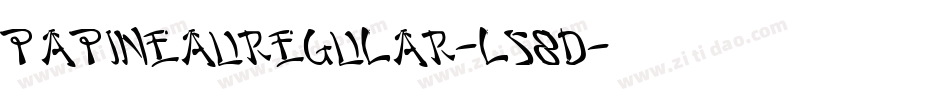 PapineauRegular-l58d字体转换