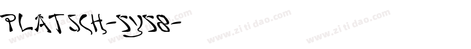 Platsch-5y58字体转换