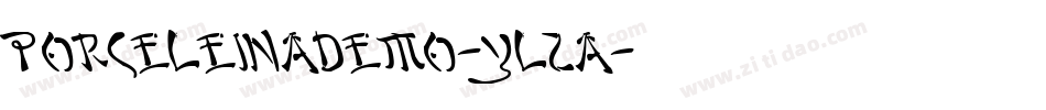 Porceleinademo-YL2a字体转换