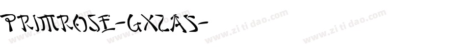 Primrose-gx2A5字体转换