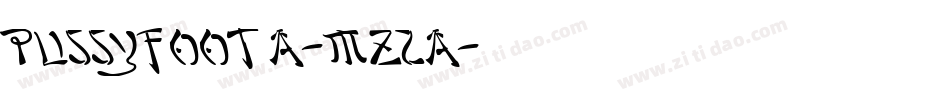 Pussyfoota-mZ2a字体转换