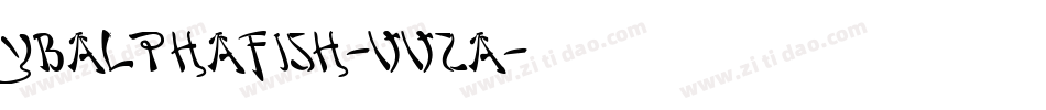 Ybalphafish-vV2A字体转换 Ybalphafish-vV2A字体转换