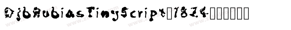 DjbRubiasTinyScript-18Z4字体转换