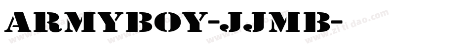 ArmyBoy-JJMB字体转换