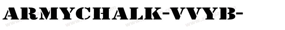 Armychalk-VVyB字体转换