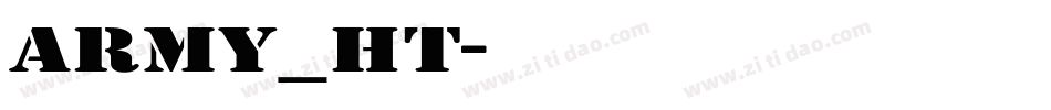 army_ht字体转换