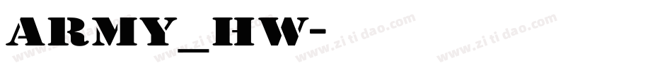 army_hw字体转换
