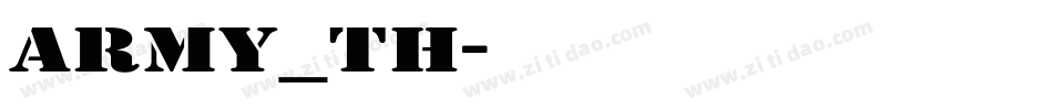 army_th字体转换