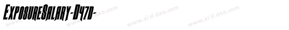 ExposureSalary-D47d字体转换
