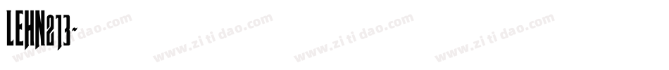 LEHN213字体转换