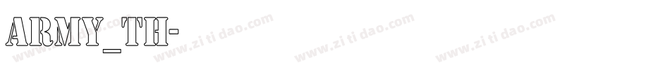 army_th字体转换