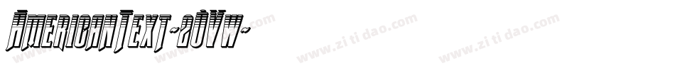 AmericanText-2OVw字体转换