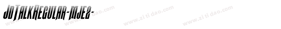 JdTalkRegular-mje2字体转换