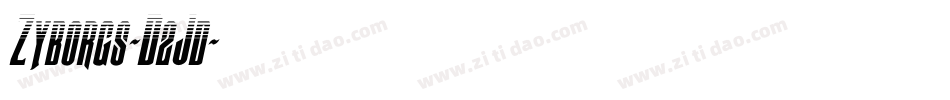 Zyborgs-D2Jd字体转换