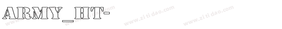 army_ht字体转换
