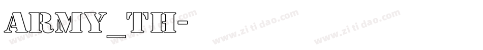 army_th字体转换