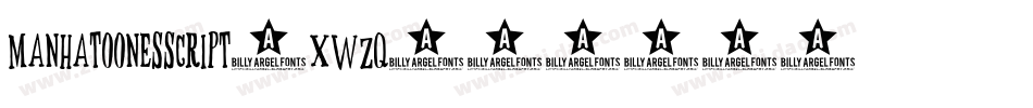 ManhatoonesScript-xWZq字体转换