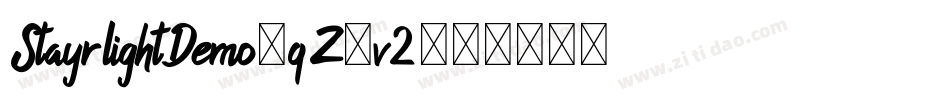 StayrlightDemo-qZ7v2字体转换