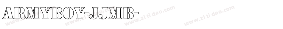 ArmyBoy-JJMB字体转换