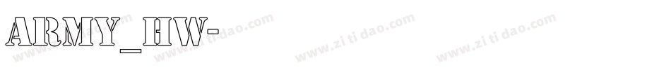 army_hw字体转换
